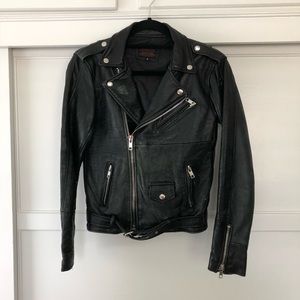 PeleCheCoco Vintage Black Leather Jacket